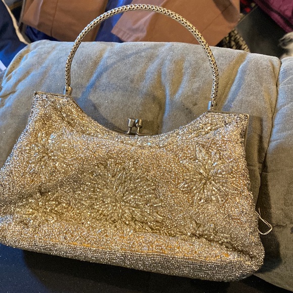 Vintage Stephen Chu Beaded Visit Sweater Factory Beaded Purse - Picture 2 of 13